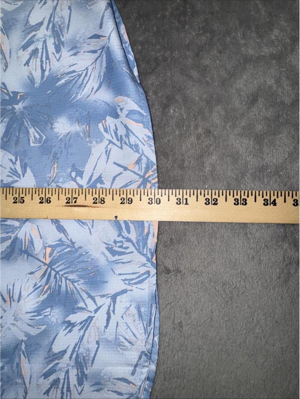 COLUMBIA Mens XL Utilize Short Sleeve Shirt Patterned Blue Omni-Wick Vented Logo - Picture 7 of 8